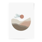 Abstract Landscape Photographic Print, Minimalist Art Print, Modern Desert Home Decor, Boho Wall Art, Sun Art Print, Neutral Color Print - Tawshia